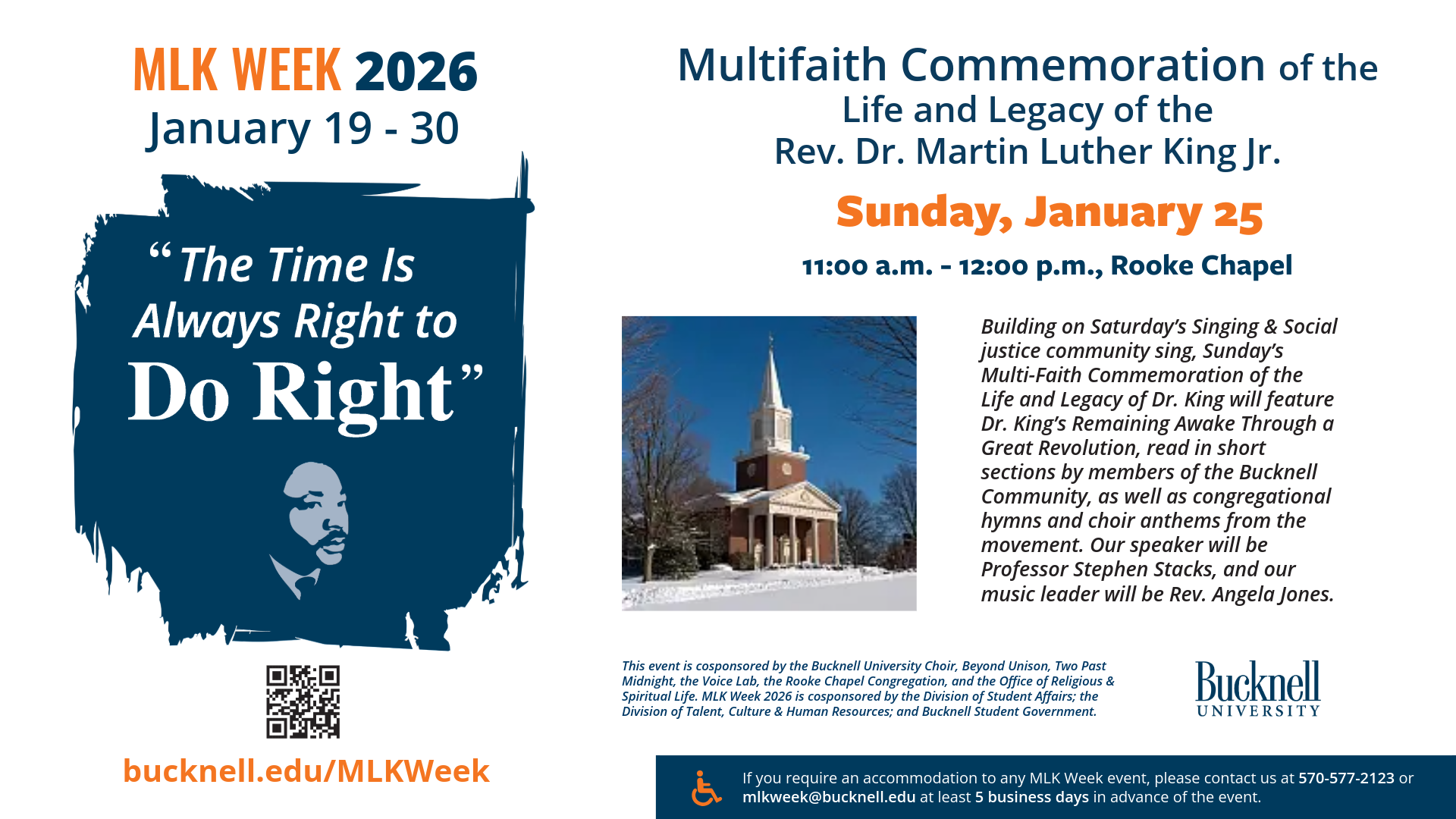 poster with image of protesters sitting at a lunch counter and information about events on January 20, January 24 and January 31.